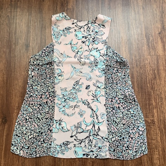 BCBG MaxAzria Vicky Sleeveless Top Dusty Rose Size Large New - Picture 4 of 10